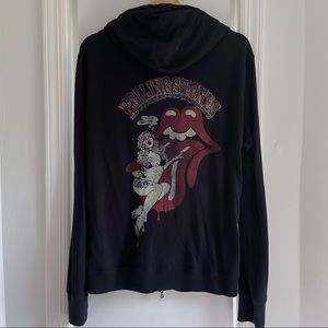 JOHN VARVATOS Rolling Stones Limited Edition Hooded  Shirt Large